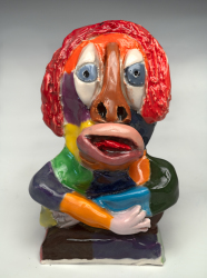 2601  |  glazed clay sculpture  |  6x4x4 inches