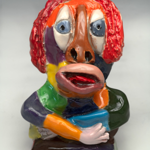 2601  |  glazed clay sculpture  |  6x4x4 inches