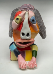 2604  |  glazed clay sculpture  |  4x3x3 inches