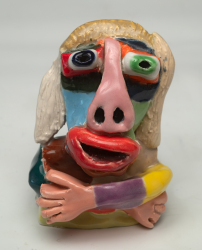 2612  |  glazed clay sculpture  |  4x3x3 inches