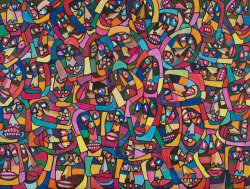 faces 26 |  felt pen on paper | 18 x 24