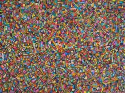 faces 03 | felt marker on paper | 18x24
