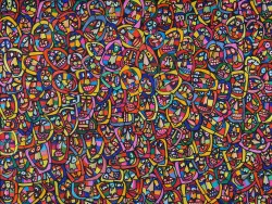 faces 15 | felt marker on paper | 18x24