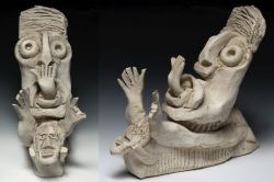 sculpture 164 | clay sculpture | 5Tx2Wx3D